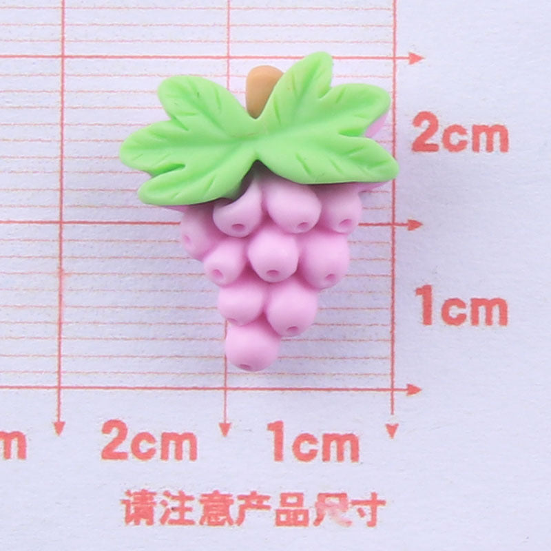 Wholesale Five Color Fruit Flower Resin Accessories diy Cream Glue Phone Case